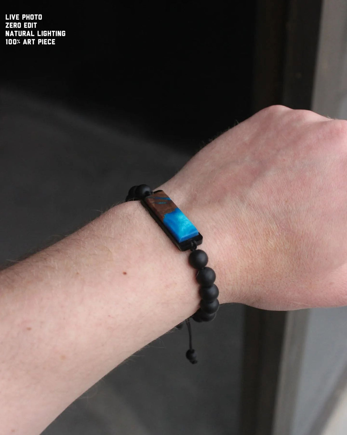 Olive Wood & Resin Bracelet by Me Art