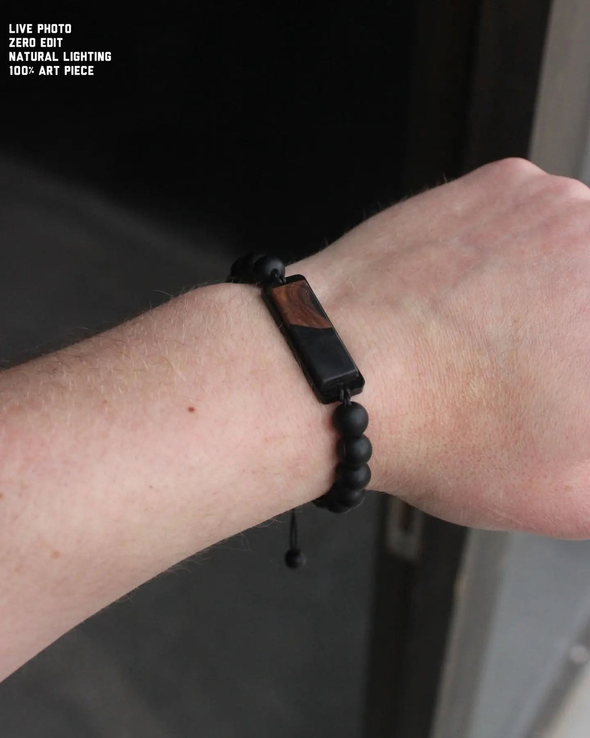 Olive Wood & Resin Bracelet by Me Art